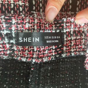 Red/Black Plaid Pattern Mini Skirt